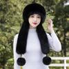 Winter New Warm Hat Scarf Integrated Thickened Cold-proof Windproof Neck Protection Cycling Headhat Fashionable Women's Hat