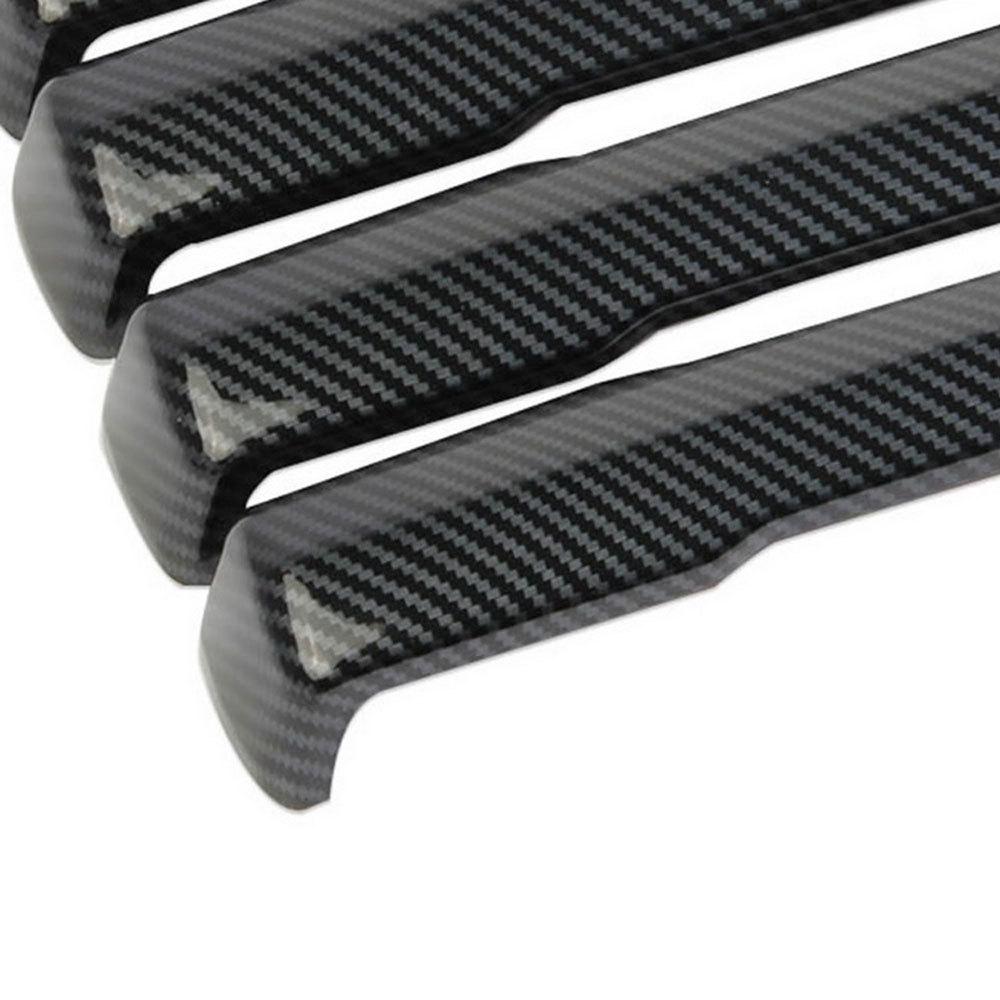 4x Carbon Fiber Look Exterior Side Door Handle Cover Trim For Toyota Tundra 2022