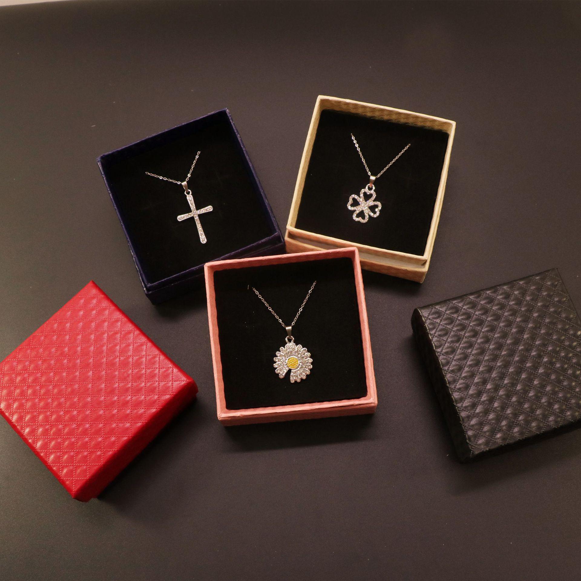 Korean Style Jewelry Gift Box for Necklace, Earrings & Bracelet красный