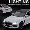 1:32 Scale Alloy Diecast M8 SU7 Toy Cars Models Wheel Pull Back Miniature Vehicles Simulated Interior Car Boys Educational Toys
