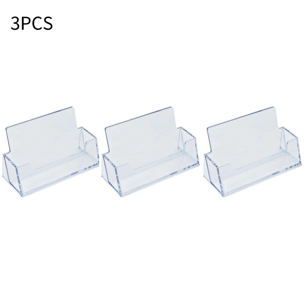 1/2/3/4/5/10pcs Clear Desk Shelf Box Storage Display Stand Acrylic Plastic Transparent Business Card Holder Place Card Holder