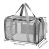 Foldable Cat Carrier Backpack, Portable Breathable Pet Travel Bag With Mesh Window For Small Cats