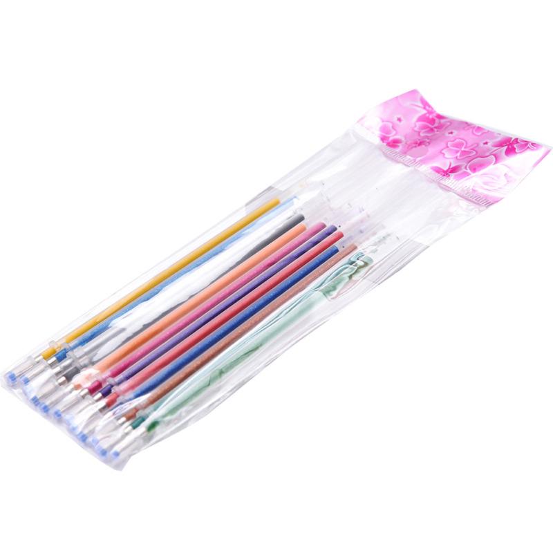 12/24/36/48 Farben Gelstift Nachfüllminen Set Glitzer Mehrfarbig Malen Schreiben Stift Nachfüllmine