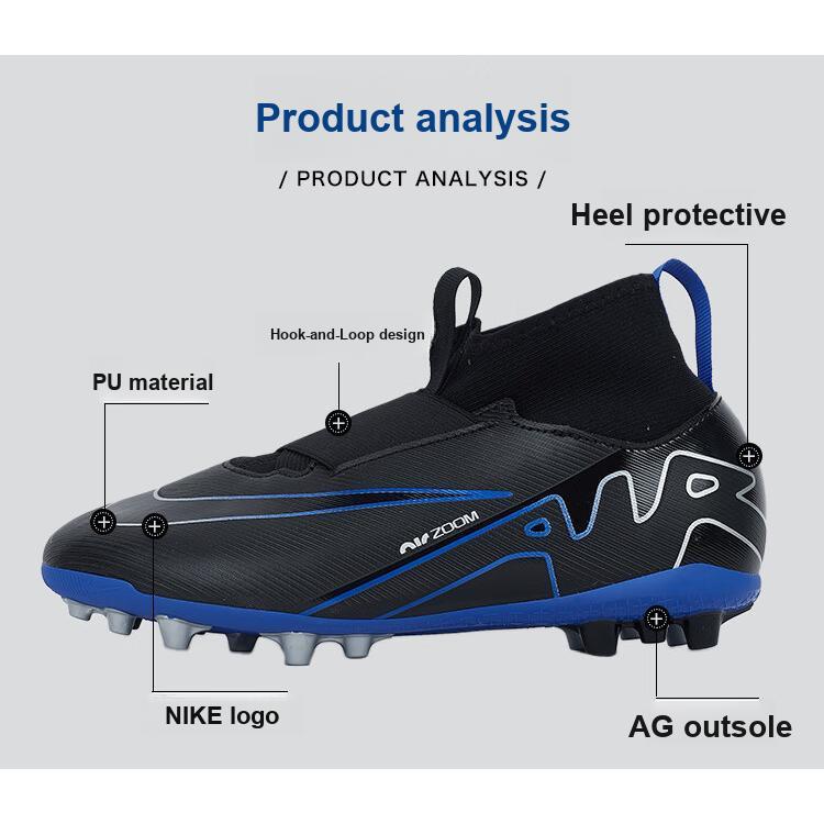 Nike Mercurial Superfly 9 Academy AG Grass Anti-Slip Shock Absorption Durable Low-Top Kids Football Shoes Kids Football Shoes Black DJ5613-040