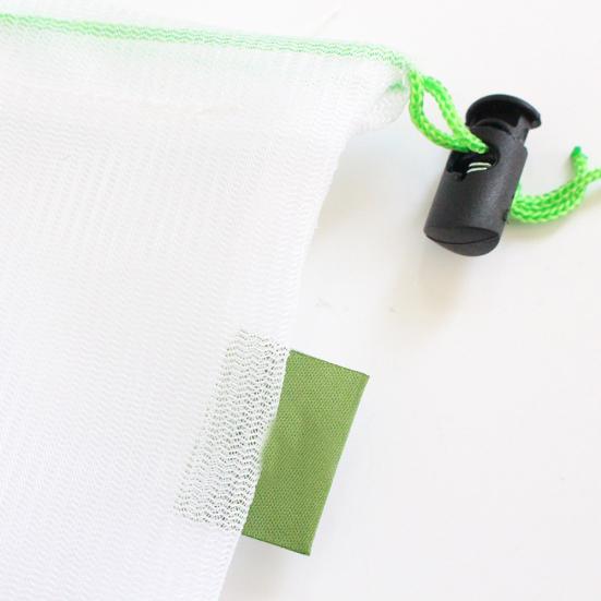 5 szt. Wielokrotnego użytku Siatkowe Torby na Warzywa i Owoce ze Sznurkiem Zamykanym Można Prać Lekka Saszetka