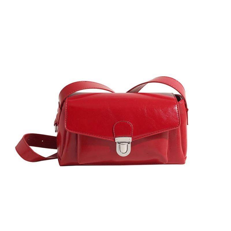 New Korean Style Underarm Small Square Bag Trendy Women Fashionable Button Design Crossbody Bag Autumn Winter One Shoulder Bag