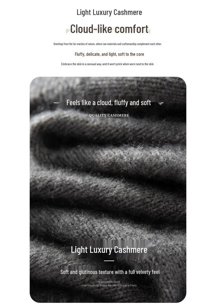 Eleganter Kapuzen-Kaschmir-Cardigan für Damen - Locker, Gemütlich und Hochwertig mit Verdicktem Reißverschluss.
