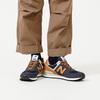 New Balance NB 574 V2 Retro Leather Low-Top Casual Running Shoes Unisex Sneaker Blue Brown ML574OT2