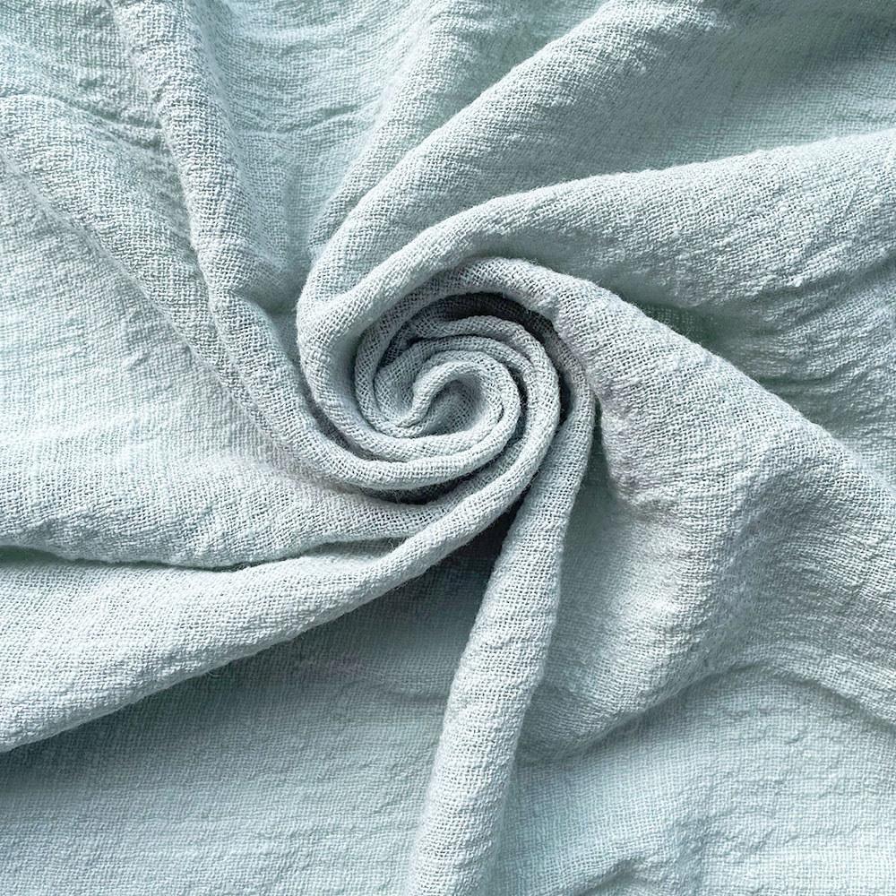 60x45CM Summer Crepe Slub Fashion Thin Linen Cotton Fabric Eco-friendly Soft Breathable DIY Handmade Sewing Craft Making Clothes
