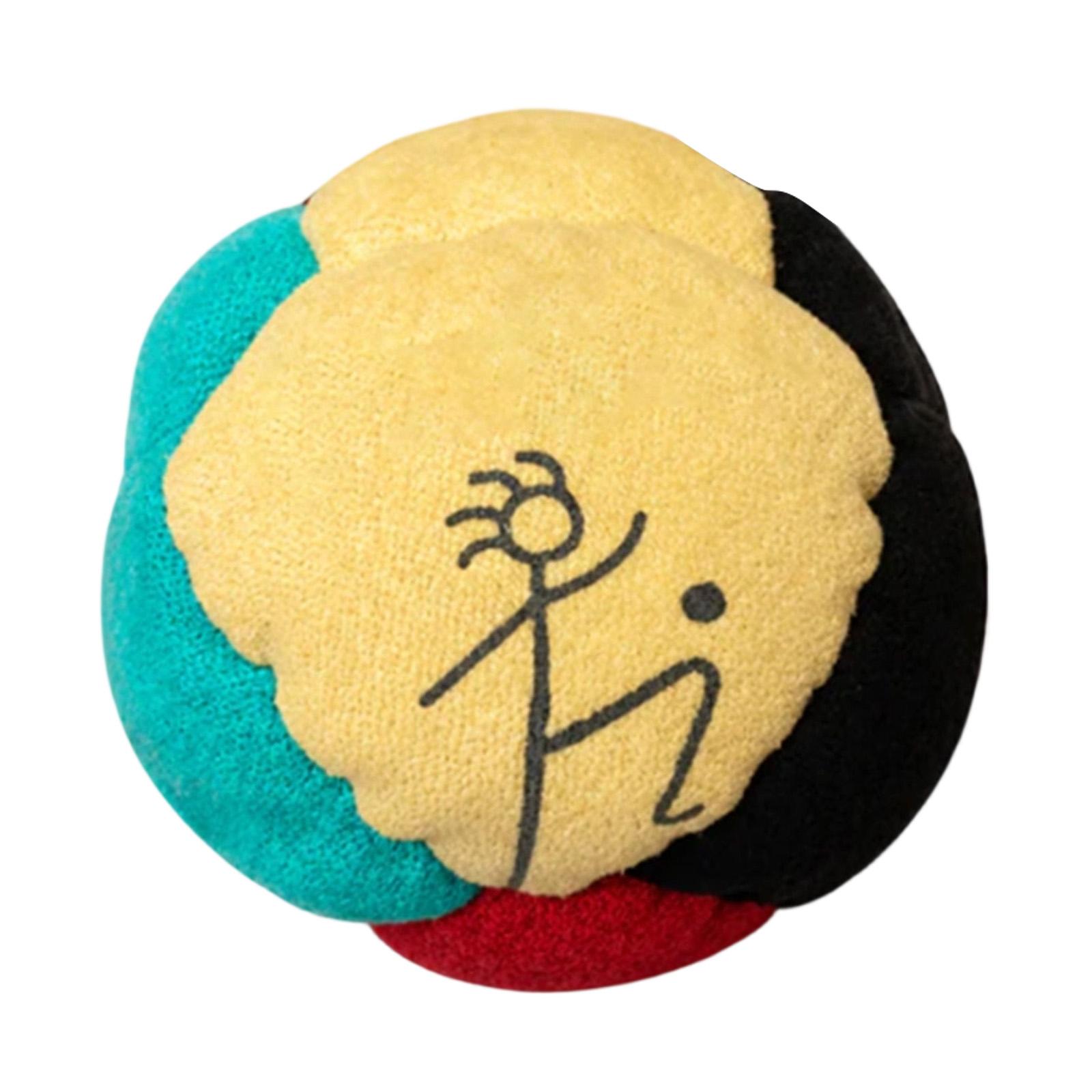 

Juggling Bean Bag Set Soft Durable Fabric Multi-Panel Design Lightweight for Hand Eye Coordination Practice and Skill Development One Size жовтий