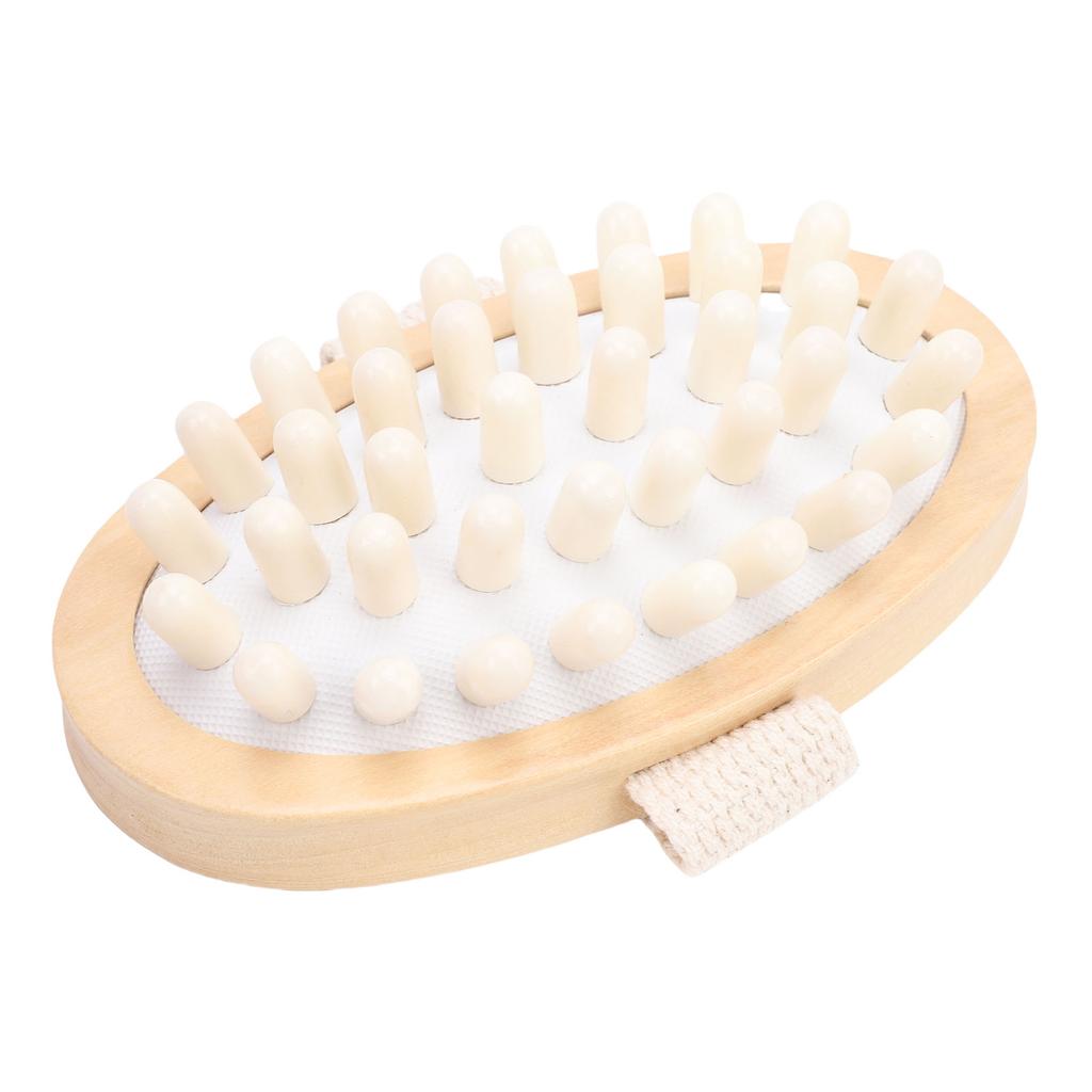 Wood   Brush   Cushion Non Slip Hand Held  R Body Brush for Home SPA Use