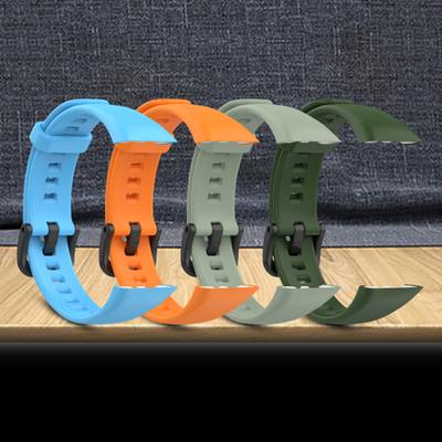 1 Set Watch Strap Soft Waterproof Silicone Watch Band Wristband Replacement for Huawei Honor Band 6