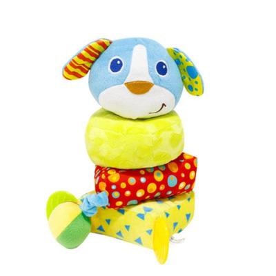 Casbee Touchibebe Cloth Ring Stacking Puppy, Mixed Colors, Korean Baby Products
