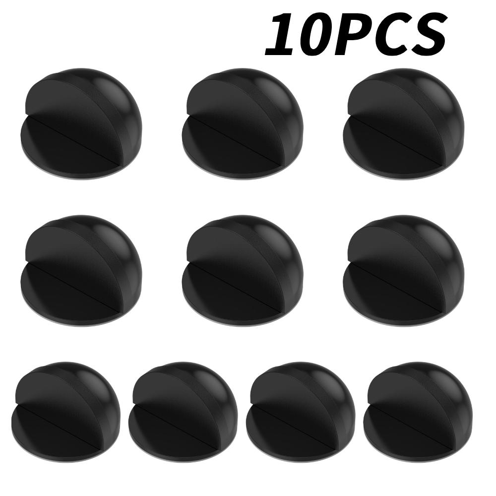 

10 Pcs Self-Adhesive Floor Door Stoppers Stainless Steel Enduring Gate Stopper with Super Glue for Living Room Kitchen Bedroom