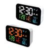 Multifunction LED Desktop Clock WiFi Temperature Monitor Calendar Auto Calibration Brightness Adjustment Alarms