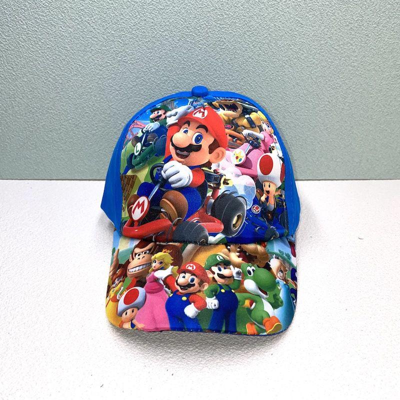 Super Mario Cartoon Baseball Cap Adjustable Sun Hat For Kids And Adults