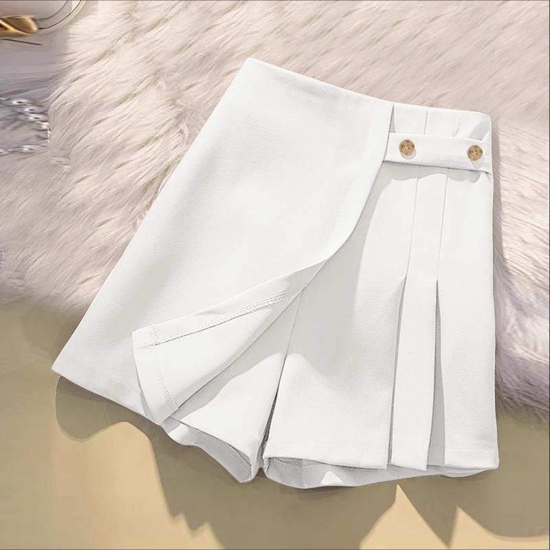 

ZANZEA Женские повседневные однотонные свободные летние шорты 4XL белый