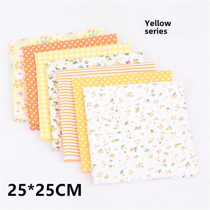 Qiaosi Patchwork Pure Cotton Fabric Set: Small Floral DIY Cloth for Handmade Crafts