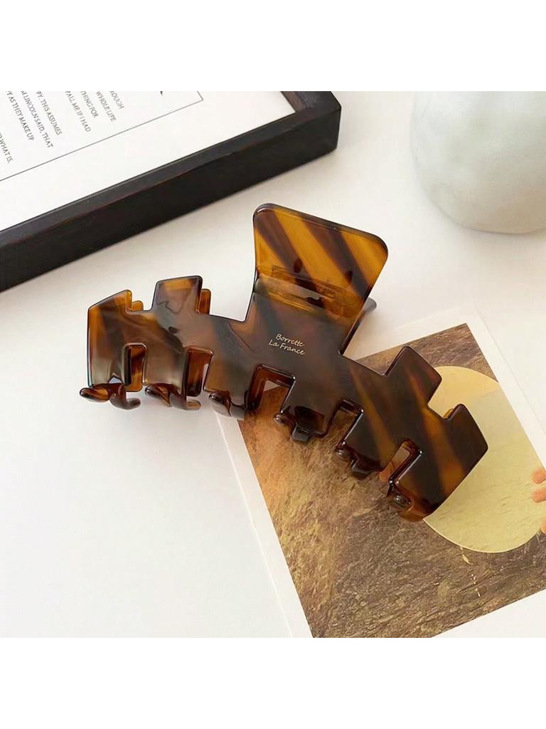 1pc fashionable and high-end acetic acid clip, large hair clip, back of the head, coiled hair, shark clip