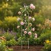 Metal Trellis with Bell Wrought-Iron Look Climbing Plant Support