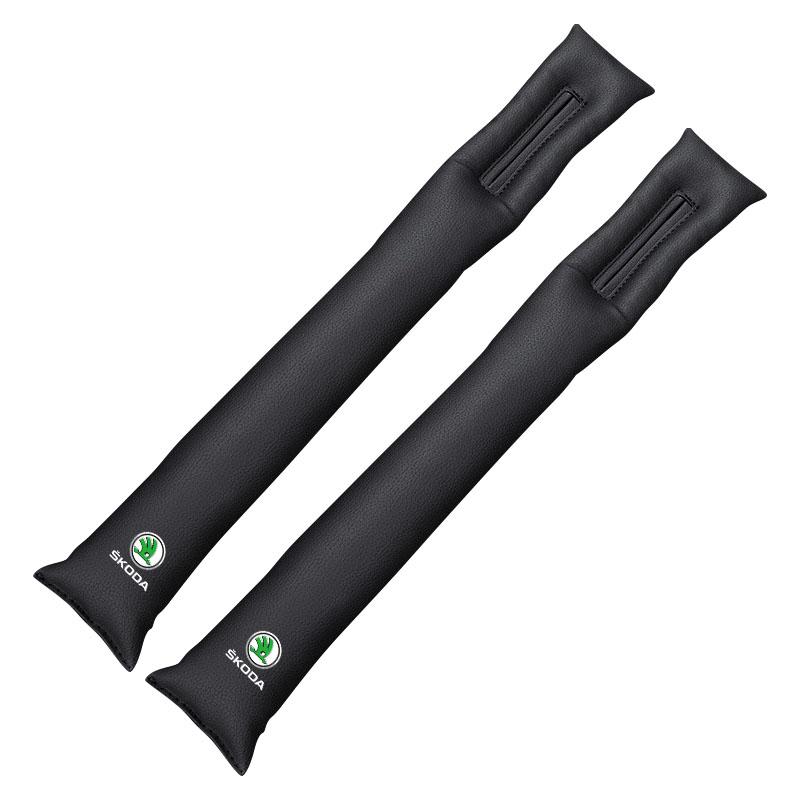 

2 шт. Заполнитель щели между сиденьем и консолью, боковая заглушка, уплотнительная полоса, защита от протечек, для Skoda Octavia 1 2 3 A4 A5 MK2 Kodiaq Superb 3 Rapid Fabia 1, стайлинг автомобиля чёрный