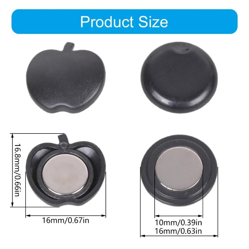 4 Pair Sports Number Holder Strong Magnet Clasps Fast Fixing Prevents Fabric Damage During Competitions