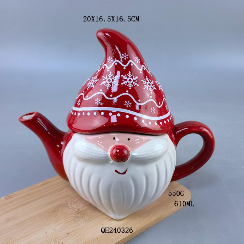 Ceramic teapot set European milk pot lift beam pot Japanese style teapot cold water kettle tea kettle with lid