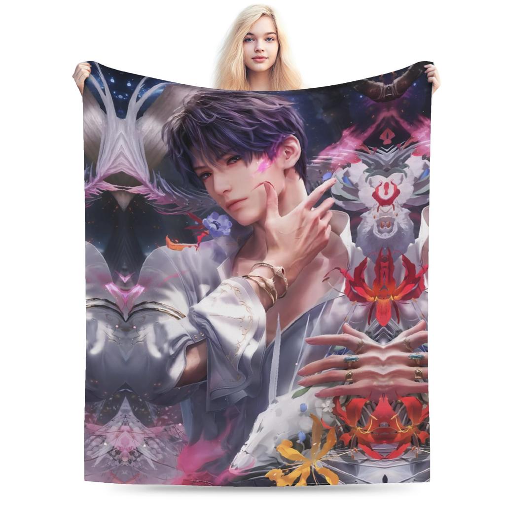 Soft Blankets Travel Love And Deepspace Sylus Bedding Throws Flannel Bedspread For Home Decor Novelty Sofa Bed Cover