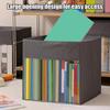 Cube Organizer Bins Foldable Toy Bins Non-Woven Cube Space-Saving Box For Bookshelf Nursery Dorm Living Room Wardrobe Closet