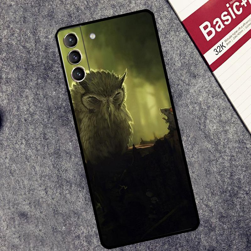 Animal Owl Case For Samsung Galaxy S25 S26 Ultra S20 S22 S23 S24 Ultra S21 Plus S10 S25 FE Cover Coque