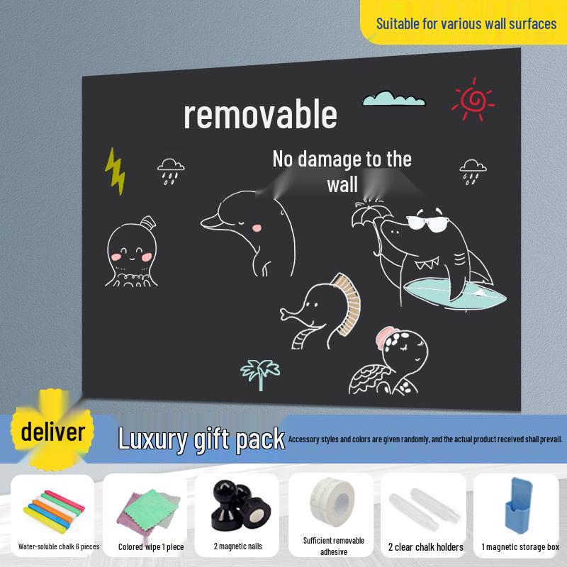Removable Soft Whiteboard & Green Chalkboard Sticker for Home, Office, or Teaching