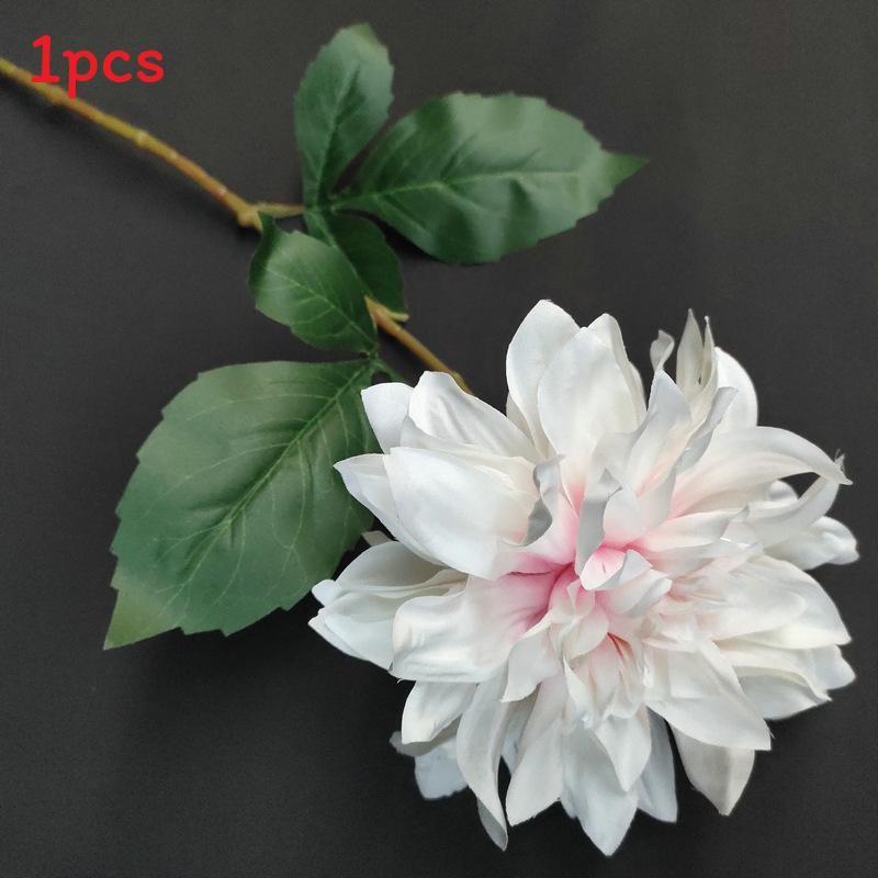 Single Artificial Dahlia Stem For Party Decoration And Bridal Arrangement Gift