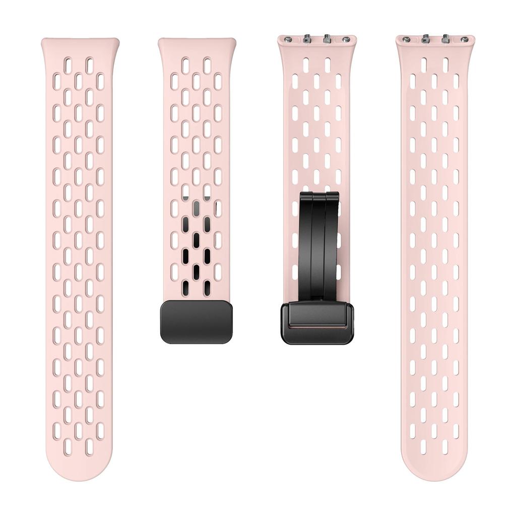 Magnetická D přezka Sportovní silikonový pásek pro Samsung Galaxy Fit 3 Fit3 SM-R390 Náhradní pásek Náramek Příslušenství