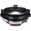 Yamazen Electric Grill Pot 2WAY (Deep Pot/Corrugated Plate) High Power 1300W Pot Diameter 26cm For 2 To 4 People Open Fire Compatible Detachable Plate