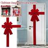 Large Red Bow Ribbon Christmas Front Door Decoration Hanging Bow Wedding Party Traditional Ready Made Door Bow  Year Decor