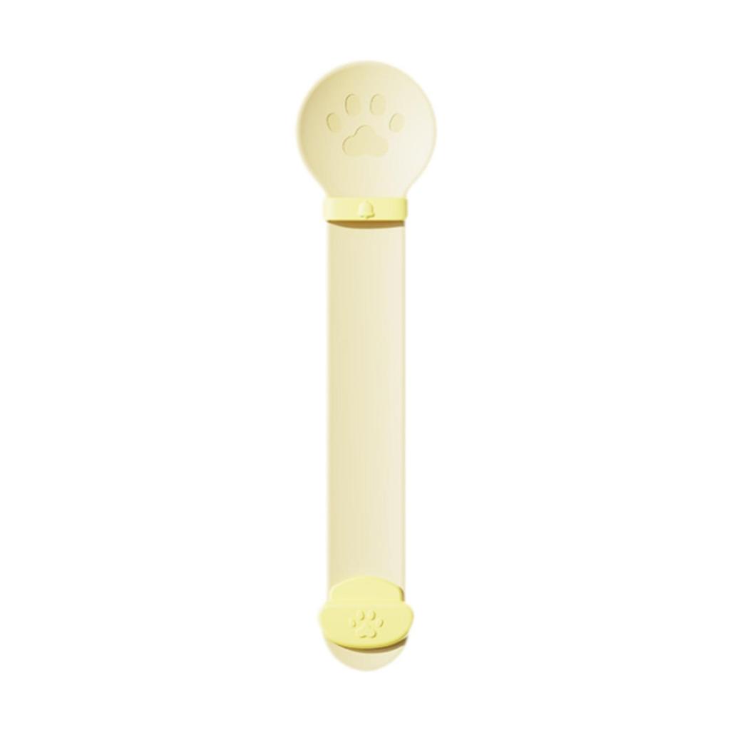 Cat Strip Squeeze Spoon Paw Shape Portable Lickable Cat Treats Spoon Multi Use Pet Food Spoon for Cat Kitten Puppy Wet Food