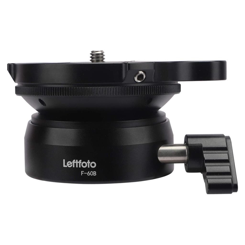 Tripod Leveling Base Half Ball Tilt Up and Down Quickly 15 Degree for Canon Nikon and Other DSLR Cameras Tripod Monopod with Offset Bubble Level
