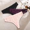 3Pcs/Set Women Sexy Lace Panties Lingerie Floral Sexy Low Waist Deep Color Thongs Ladies Underwear Fashion Soft Underpants S-XL
