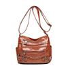 Fashionable Large-capacity Woven Crossbody Bag, Simple and Elegant Multi-layered Mom Bag