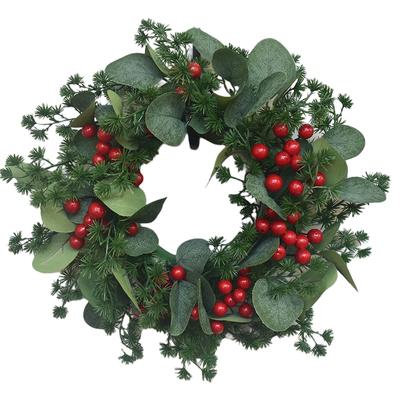 Christmas Wreaths 30CM Red Berries Artificial Winter Decorations