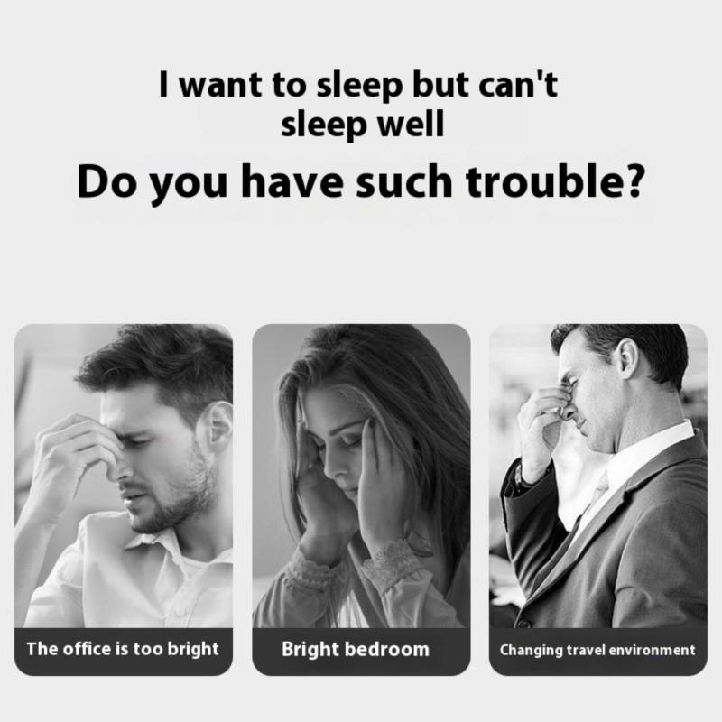 3D Constant Temperature Steam Eye Mask With Graphite Skin Friendly Design Auto Shut Off And Blackout Sleep