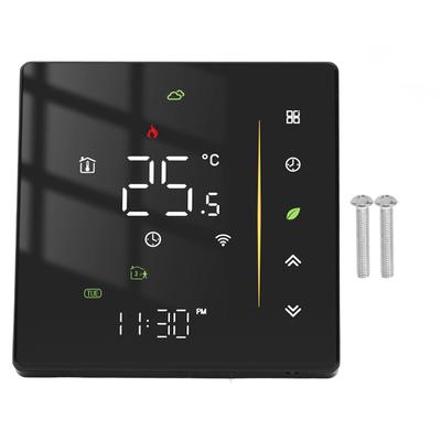 Termostat WiFi Inteligentny programowalny regulator temperatury do ogrzewania kotłowego 95?240V Czarny