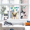 New Cute Animal Dog Wall Stickers Children Room Decoration Background Wall Sticker