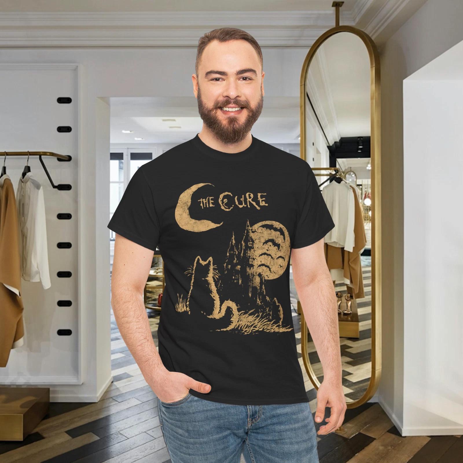 The Cure Cat Tee, 90s Alt Indie Rock, Unisex T-Shirt 2XL