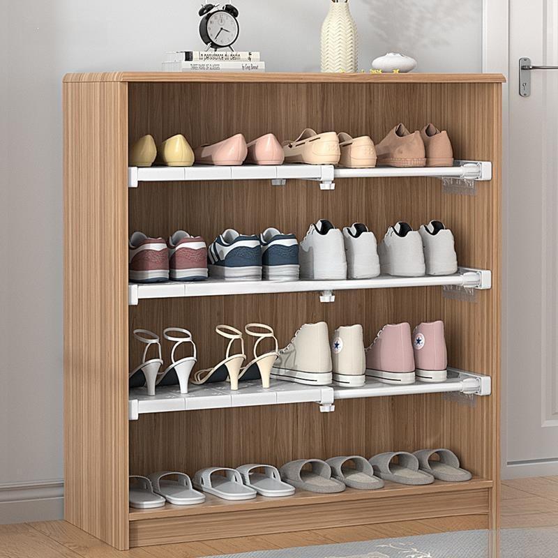 Wall-Mounted Retractable Closet Partition Shelf - No Drill Required
