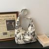 Canvas Tote Bag with Butterfly Print and Long Shoulder Strap for Women Daily Use