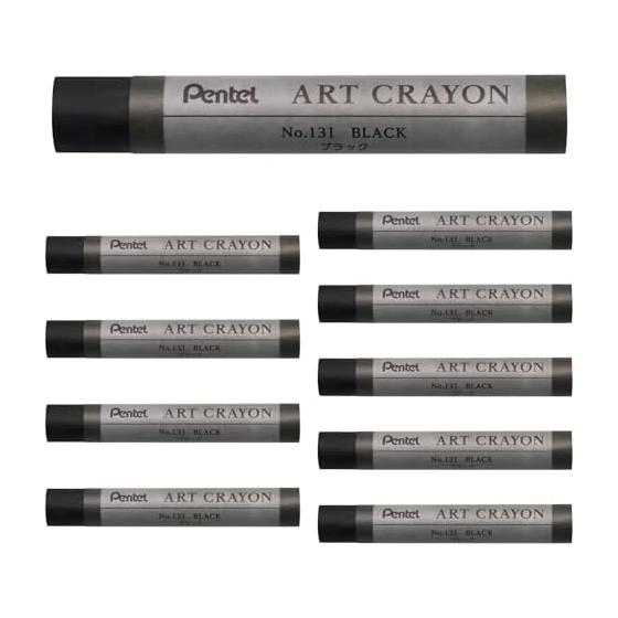 Pentel Crayon Art Crayon Black PTACT131