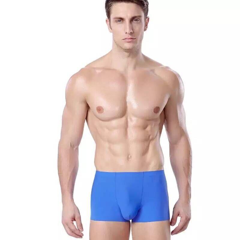 Boxer da uomo senza cuciture in seta ghiacciata - Ultraleggeri, traspiranti, sportswear alla moda