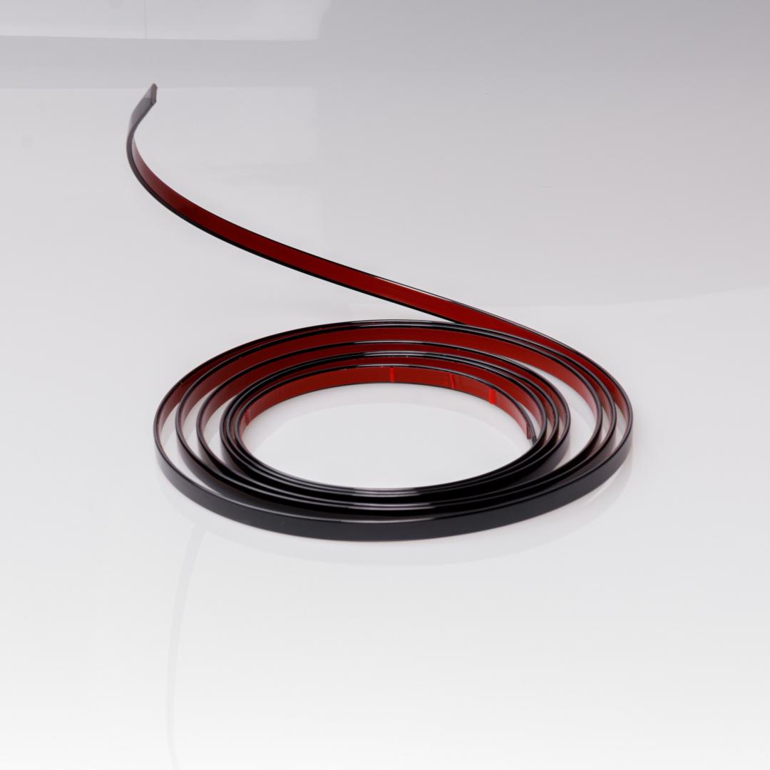 

1PC 5m/196.85inch Peel and Stick Wall Molding Trim Flexible Edge Strip for Kitchen Bathroom Ceiling Corner Decorative Line Self 5m чорний