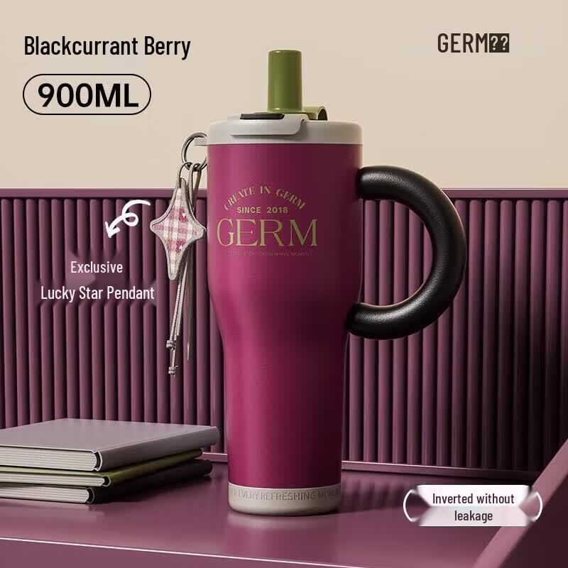 Germ 900ml Insulated Water Bottle with Straw